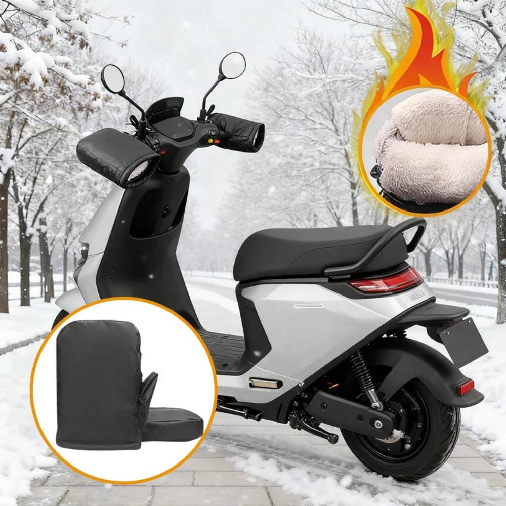 防風・防水 オートバイ／自転車用ハンドルバーマフ（冬用）