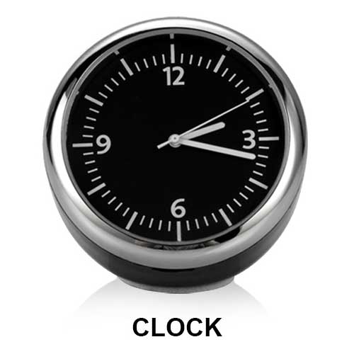 車 時計 自動車 車内用 ミニ 小型 貼り付け 便利 シンプル アナログ メーター 4cm  時計