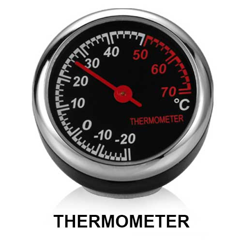 車内 温度計 車 温度測定 車内 アナログ ミニ コンパクト ダッシュボード カー メーター 軽量 温度計