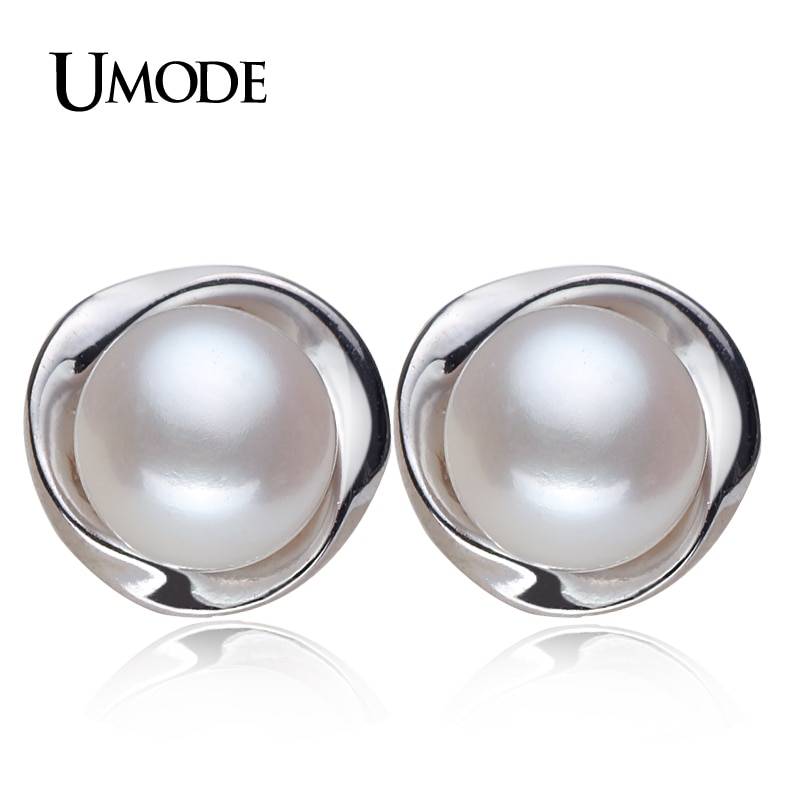 UMODE ピアス レディース パール シルバー 925 スタッド アクセサリー ホワイトパール ホワイトパール｜ホワイトパール