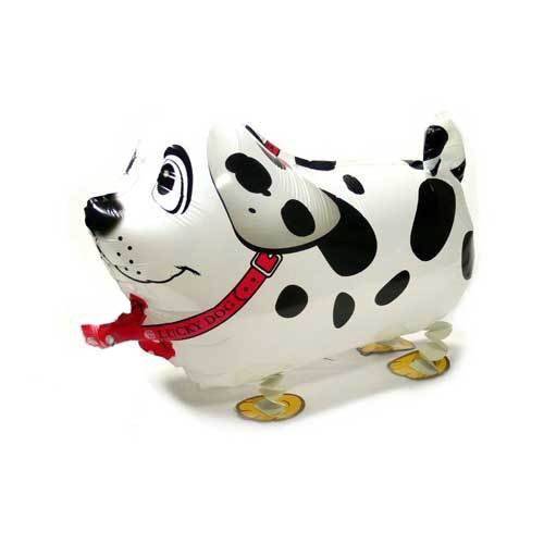 動物 風船  アニマル バルーン かわいい 誕生日 キッズ ペット 子ども 白｜斑点のある犬白 - 画像2