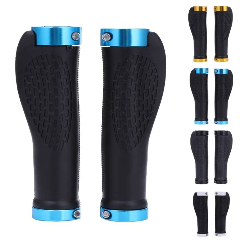 Bike Grips Ergonomic Lock-on Blue Mountain Bike Saddle Cross Bike MTB Blue｜Blue - 画像2