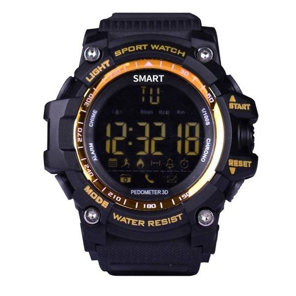 スマートウォッチ EX16 Xwatch スポーツ 耐ショック Bluetooth 4.0 5ATM IP67防水 Smartwatchリストバンドストップウォッチアラーム時計長時間のスタンバイ 
