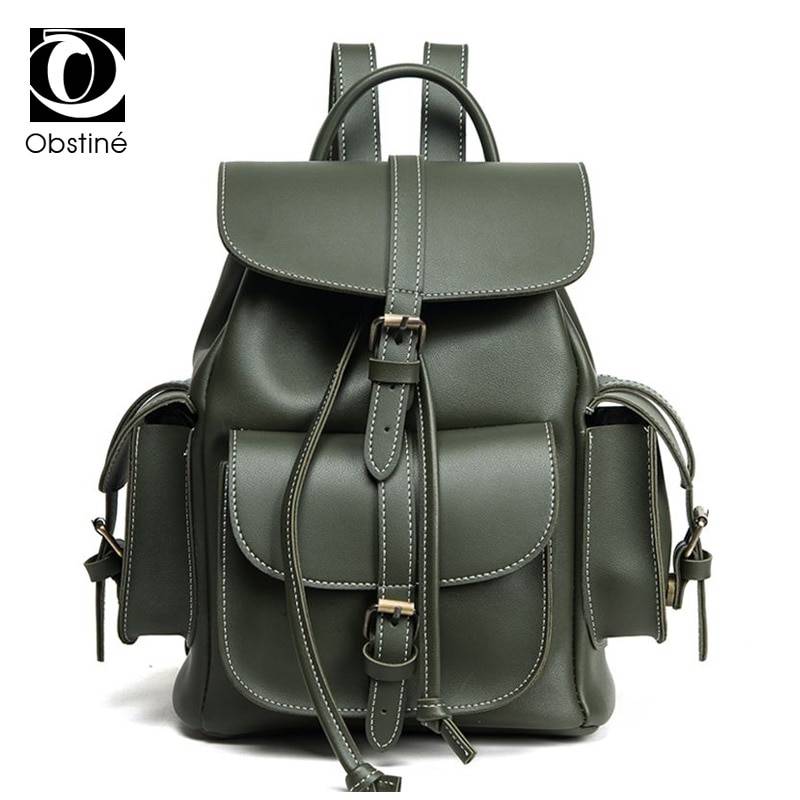 レディース リュックサック バックパック 20L未満 小型 3色展開 通勤通学カジュアル 緑