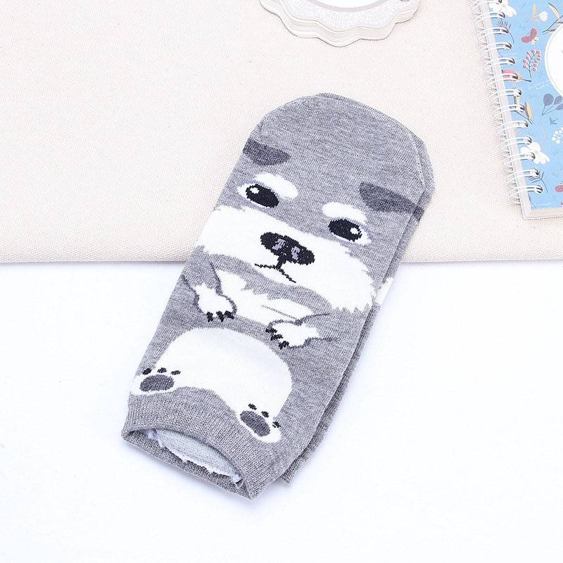 犬 靴下 ソックス かわいい おしゃれ 学生 レディース 女の子 プレゼント ギフト シュナウザーショート｜シュナウザーショート - 画像2