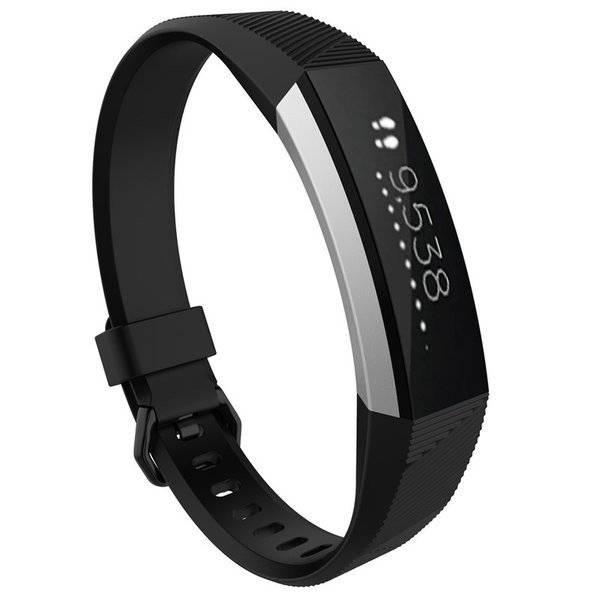 Fitbitアルタ HRスマートリストバンドウォッチ 交換 リストバンド シリコン ブラック｜ブラック