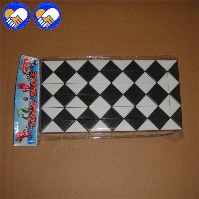 Magicsnake Kids Educational Puzzle Cube Toy 3D Puzzle Snake Roller Black: 72 blocks｜Black: 72 blocks - 画像2