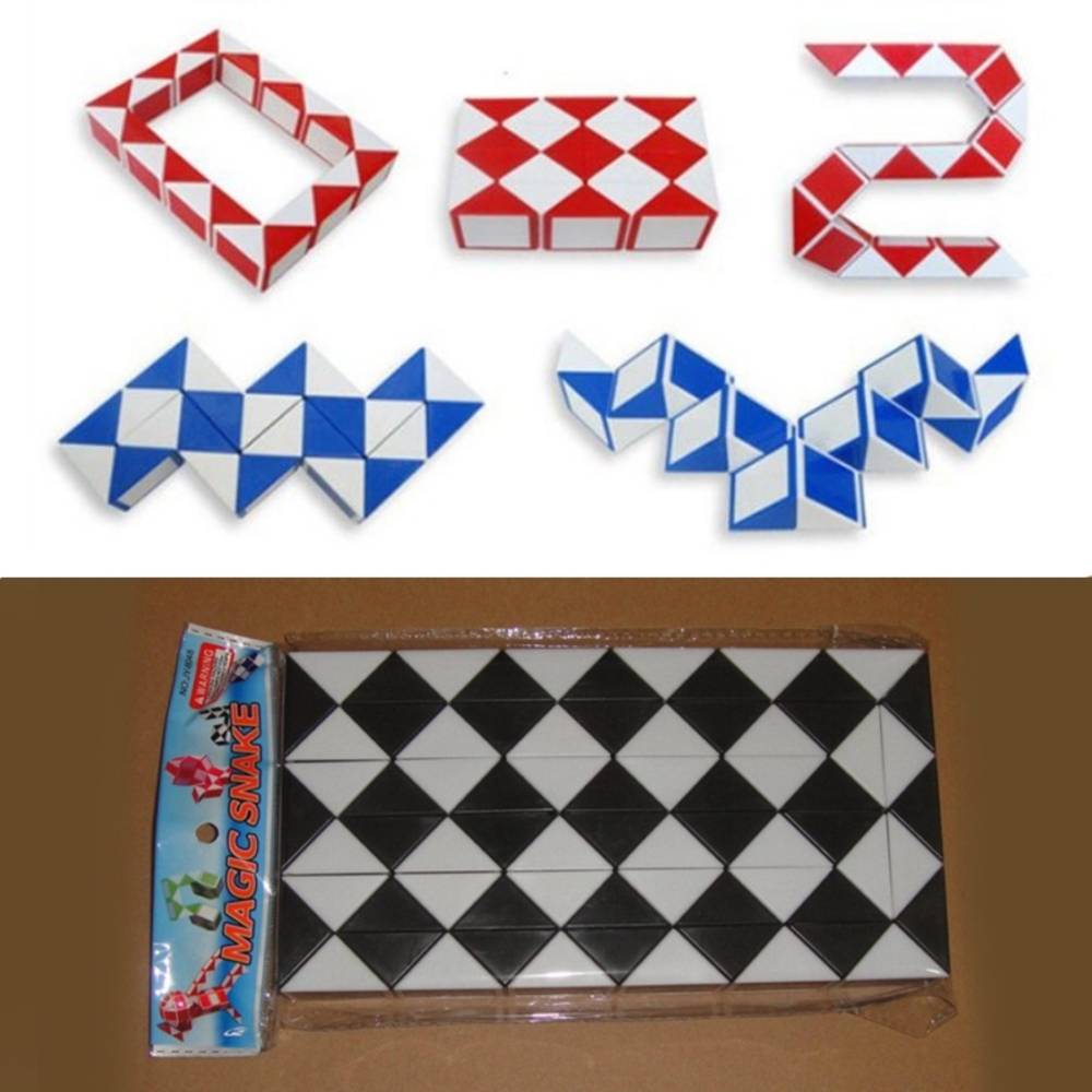 Magicsnake Kids Educational Puzzle Cube Toy 3D Puzzle Snake Roller Black: 72 blocks｜Black: 72 blocks - 画像4