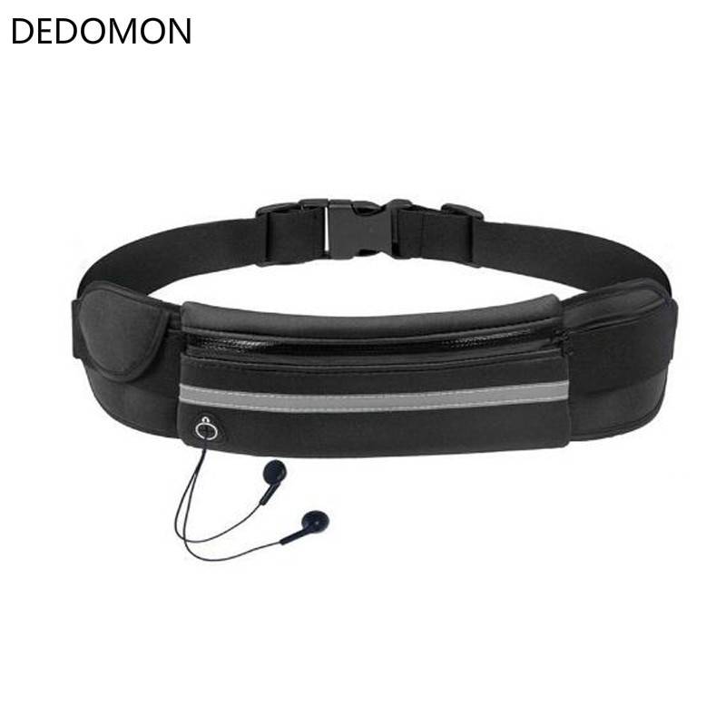 ウエストバッグ ウエストポーチ ランニング 旅行 防水 携帯 電話ホルダー ジョギング ベルト  黒色