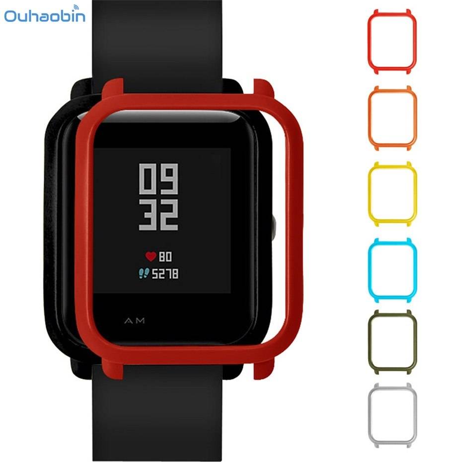 XIAOMI Huami Amazfit BIP用 スマートウォッチプロテクター フレーム バンパー 赤 バリエーション:赤