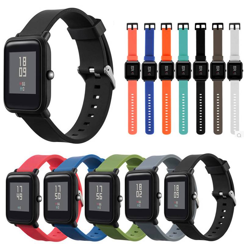 Xiaomi Huami Amazfit Bip PIT Lite 腕時計 交換ベルト シリコン 白｜白