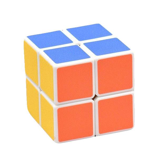 立体パズル マジックキューブ ルービックキューブ 2x2x2  パズル おもちゃ 立方体 3次元 昭 白 白