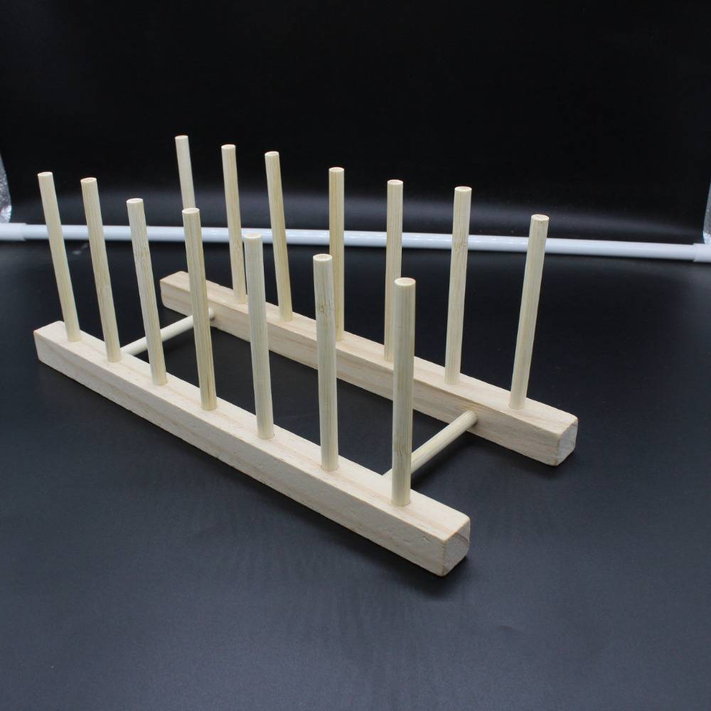 木製 食器立て 皿立て ラック スタンド キッチン プレートラック 北欧 インテリア ソリッドウッド6グリッド