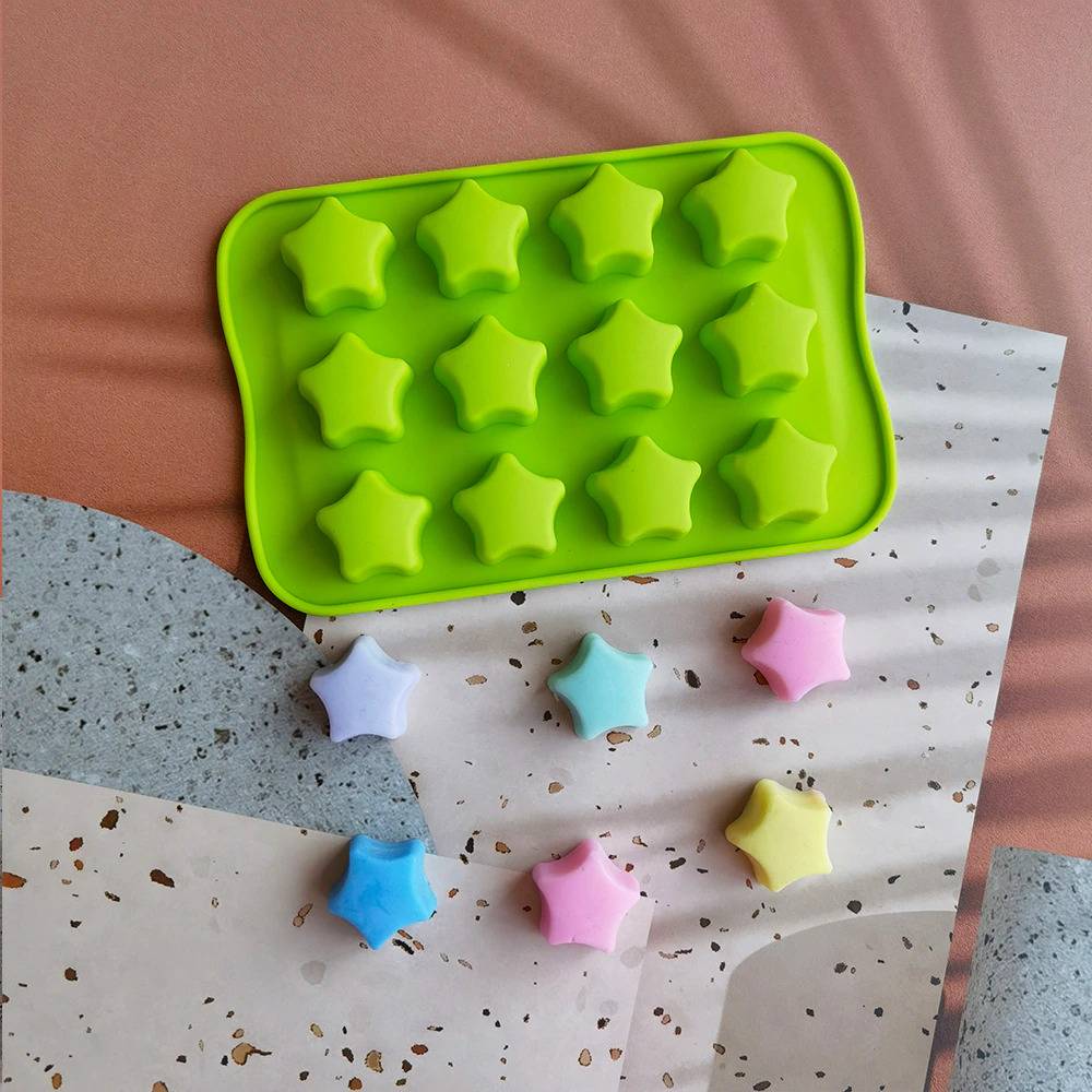 Silicone mold, star-shaped, Valentine's Day, chocolate, 12 pieces, ice cube, soap, baking, star｜Star - 画像6