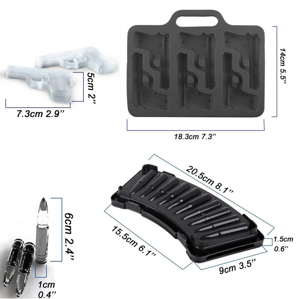 Ice cube maker, ice gun, ice mold, 3D ice shape, party tray, chocolate, ice cream｜Gun - 画像3