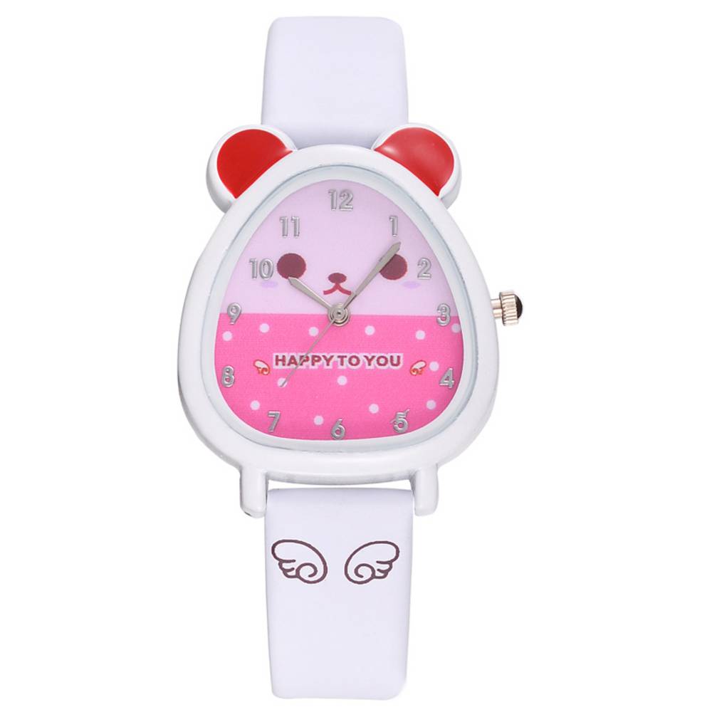 Children's watch, hamster, kids watch, quartz watch, elementary school, gift, kids watch, for girls and boys｜White - 画像2