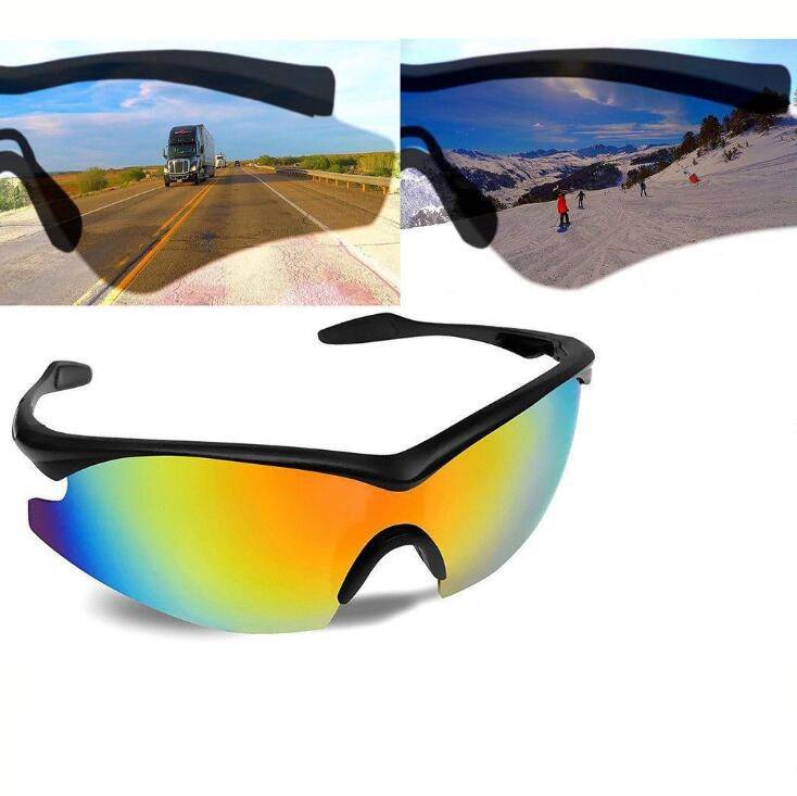 スポーツ サングラス タックビジョン 偏光 防風 アウトドア メンズ レディース UVカット スキー