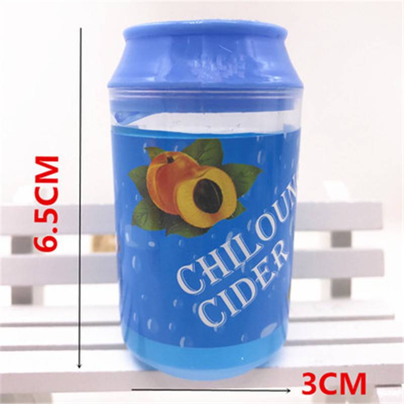 スライム ドリンク缶風 Diy バブル ふわふわ 粘土 おもちゃ ギフト ストレス発散 Blue