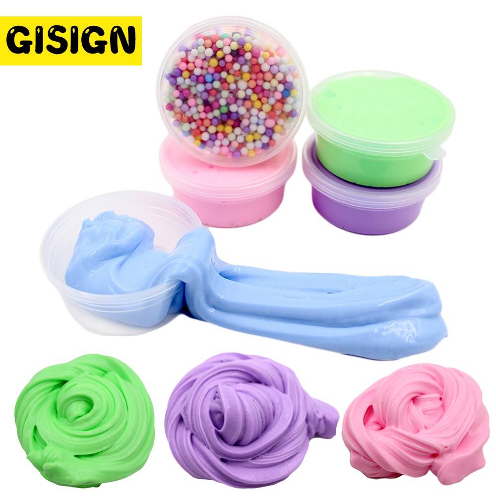 スライム クレイ DIY ふわふわソフト 子供 キッズ 知育 遊び プレゼント ギフト パープルスライム