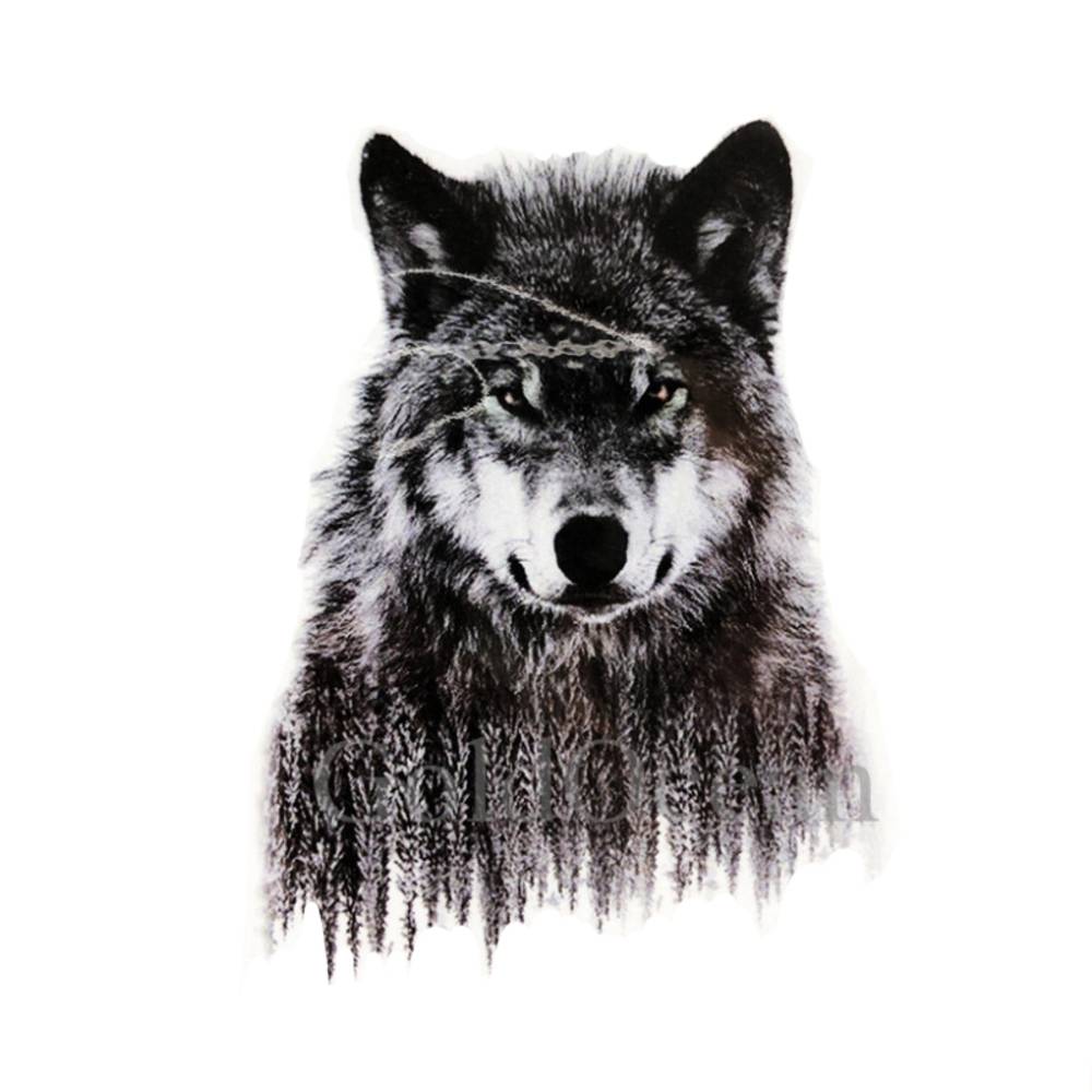 タトゥー シール コスプレ ファッション 防水 インスタント かっこいい オオカミ 狼 HSZ122｜HSZ122 - 画像6