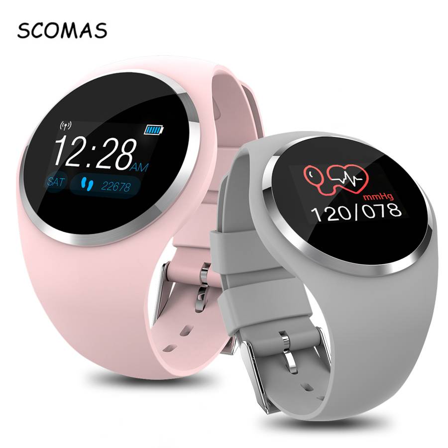 スポーツ 機能付き SCOMAS スマート ウォッチ 腕時計 フィットネス 運動 リマインダー 液晶 