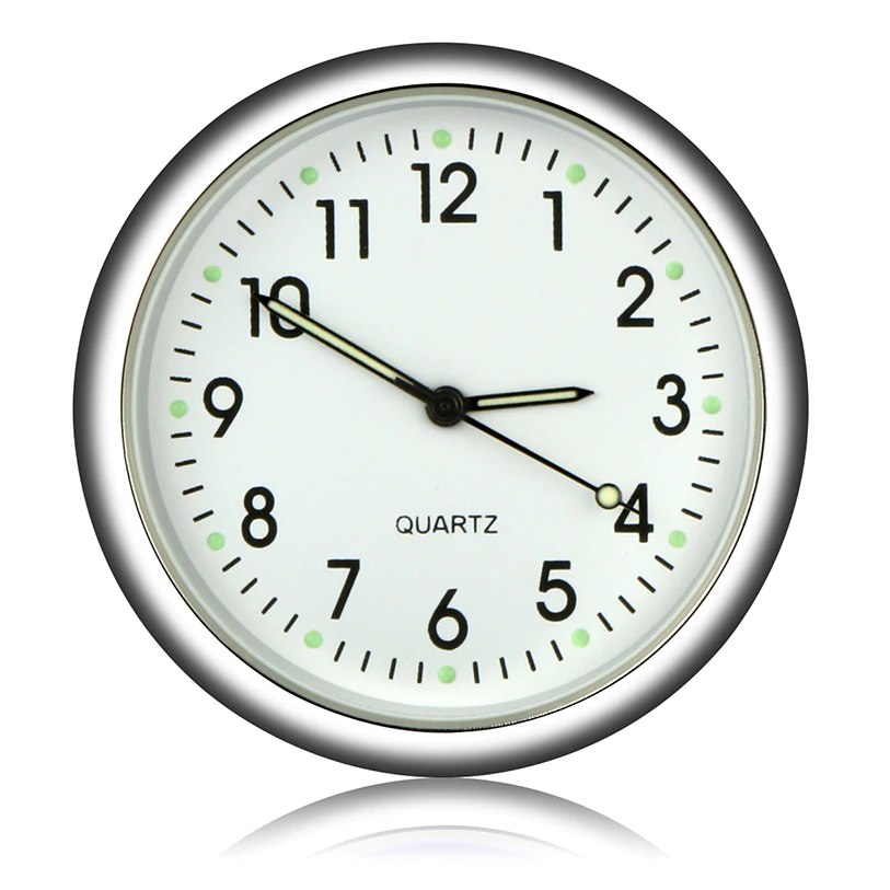 車の時計 ミニ 自動車 アナログ時計 クォーツ時計 自動車スタイリングアクセサリー ダッシュボード - 画像1