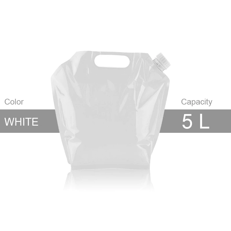 折り畳み バケツ 防災 約5L ウォーターバッグ 大容量 屋外 軽量 飲料水 コンパクト 水タンク 