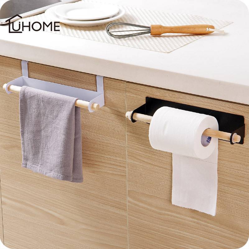 ドア ホルダー キッチン オーバー 木製 アート トイレ タオル 収納ホルダー 引  白フック