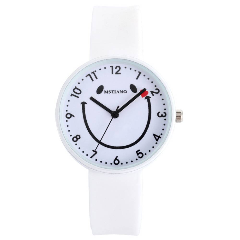 Women's Children's Watch, Waterproof, Smile, Kids Watch, White｜White - 画像2