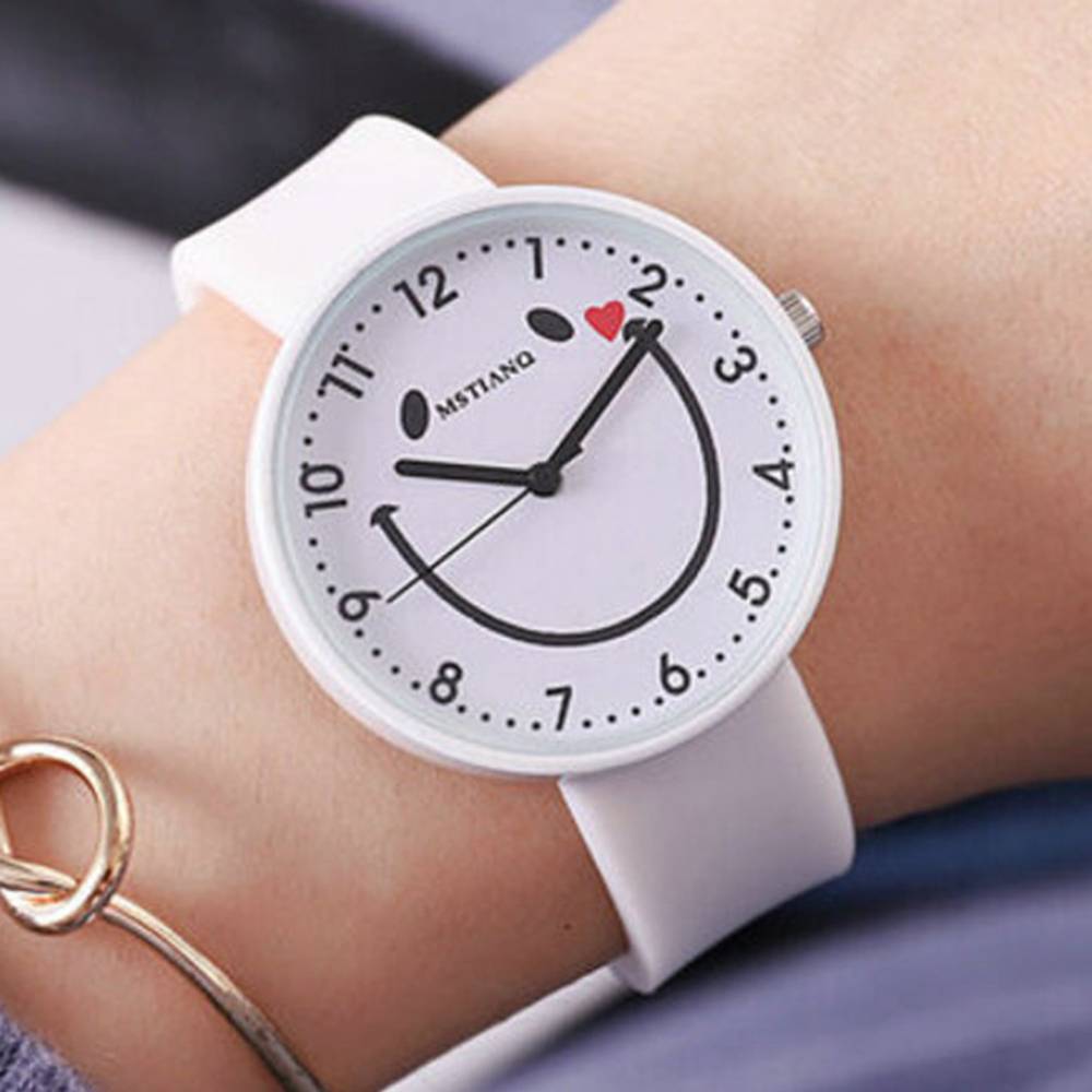 Women's Children's Watch, Waterproof, Smile, Kids Watch, White｜White - 画像6