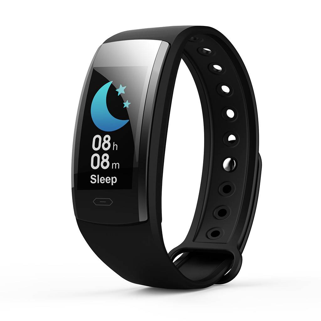 QS90 スマートウォッチ 0.96 インチスマートリストバンド ios Android ブラック