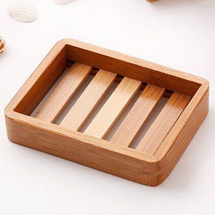 Bamboo soap dish with slots, soap holder, bathroom, soap tray, sink, kitchen｜C - 画像2