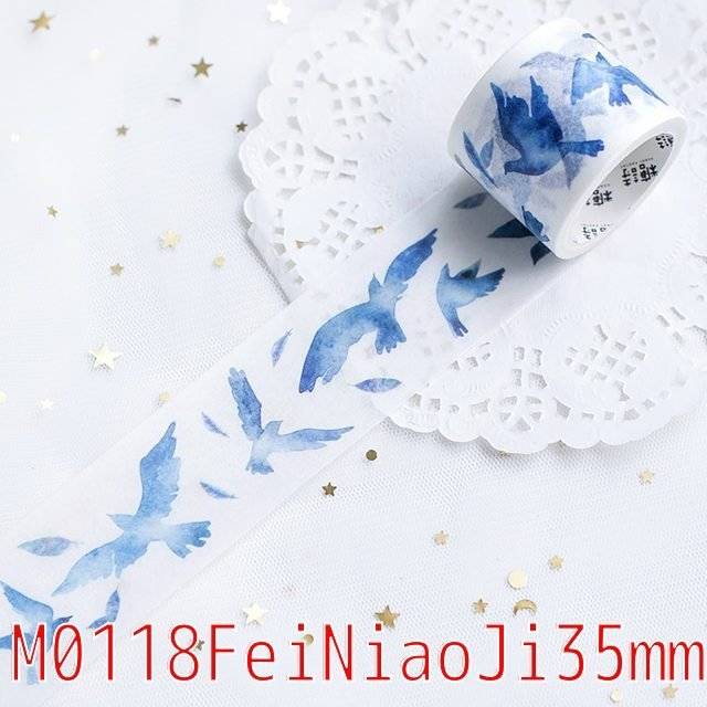 Masking tape, bird, scrapbooking, letter, student, girl, cute, stylish - 画像2