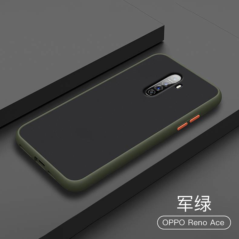 OPPO Reno Ace ケース カバー スリム 耐衝撃 マット 指紋防止 軍緑 ミリタリーグリー ｜緑