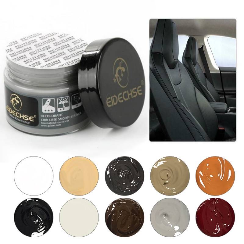 カーケアリキッド レザーリペアキット カラーペースト 車のシート ソファコート ホールスクラッチ ポリッシュペイントケア｜グレー - 画像2