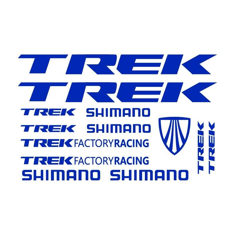 Bike frame vinyl sticker set, TREK cycling road ride decals, sky blue｜Light gray - 画像2