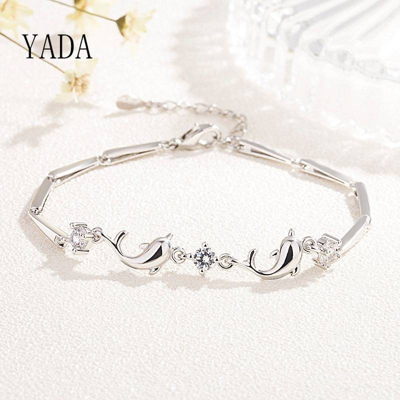 ドルフィン ブレスレット レディース シルバー イルカ ジルコニア 上品 可愛い プレゼント ギフト