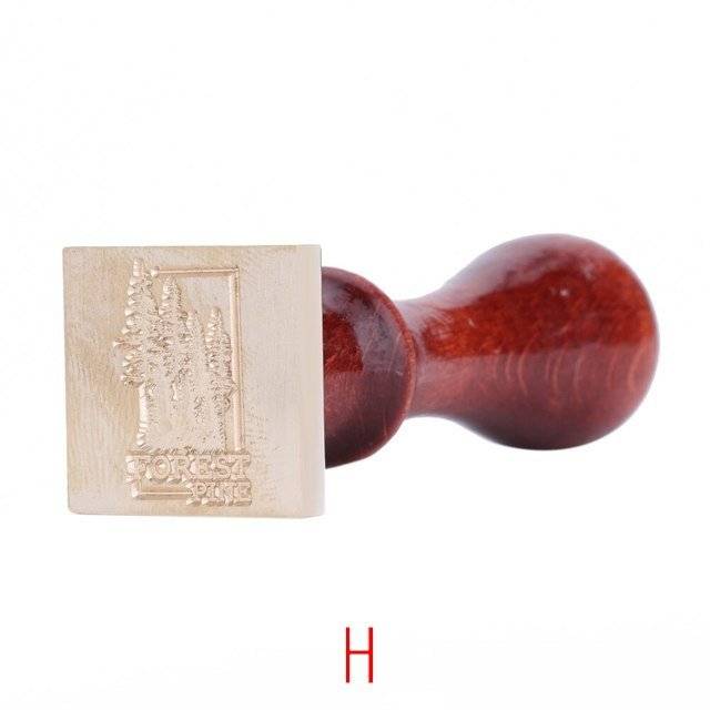 Sealing stamp, wax, wooden handle, craft, stationery, invitation, letter, decoration, antique, H wood｜H Wood - 画像2