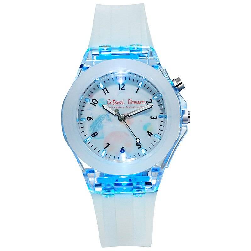 Kids watch, children's watch, analog watch, luminous watch, silicone watch, fashion watch｜Blue - 画像2