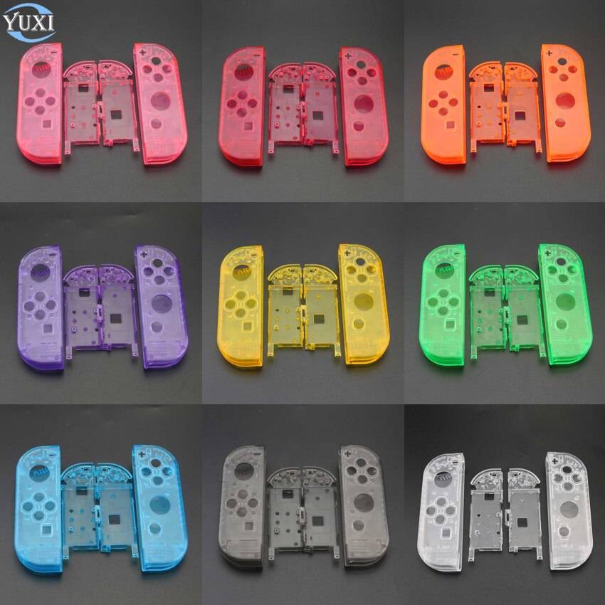 プラスチッククリアハウジングシェルカバー 保護ケース NSJoyConコントローラー JoyCon交換部品|ケース| 