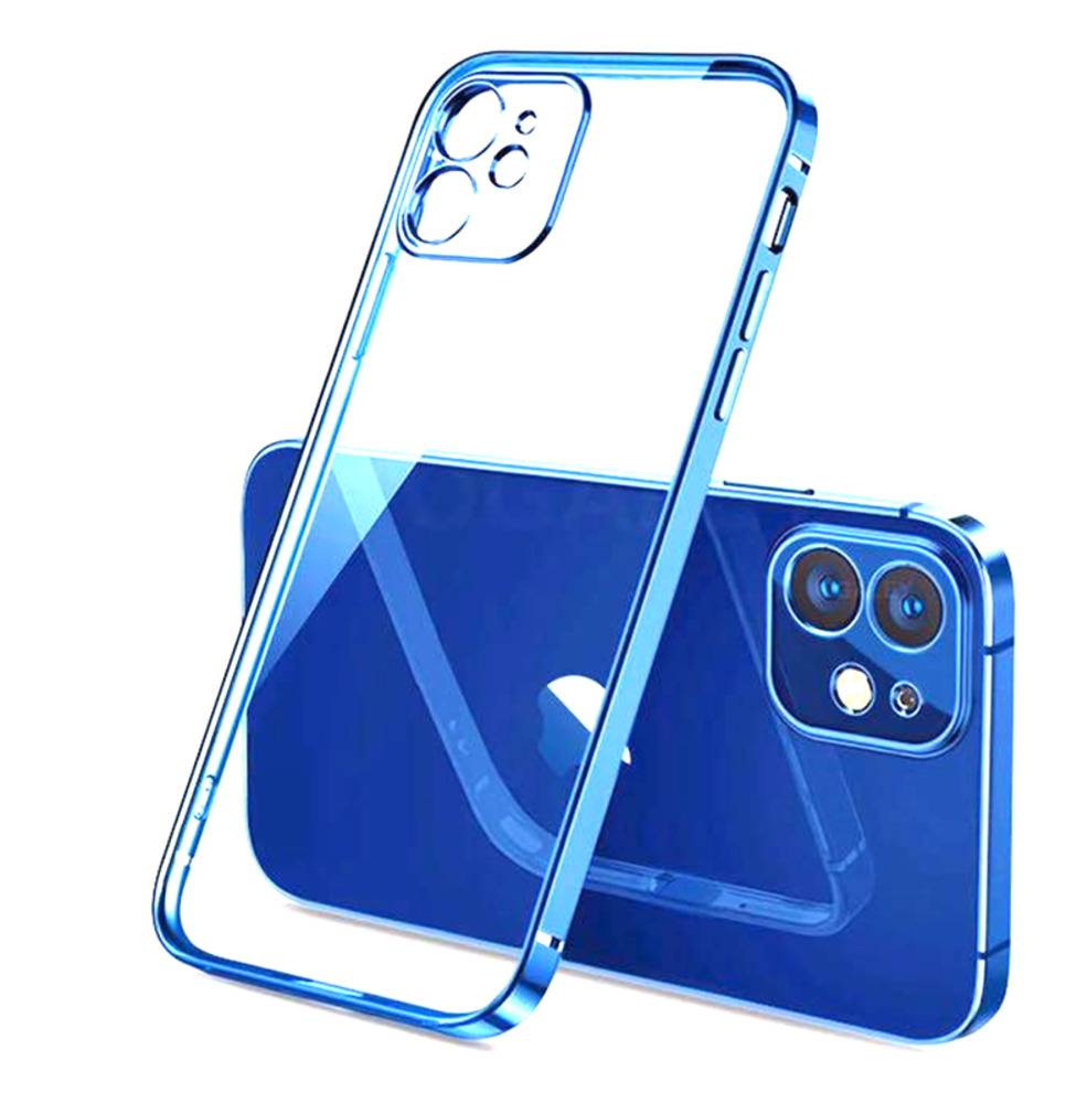 おしゃれ スマホケース iPhone iPhoneケース 韓国 耐衝撃 XS MAX用 ソフトクリア  青