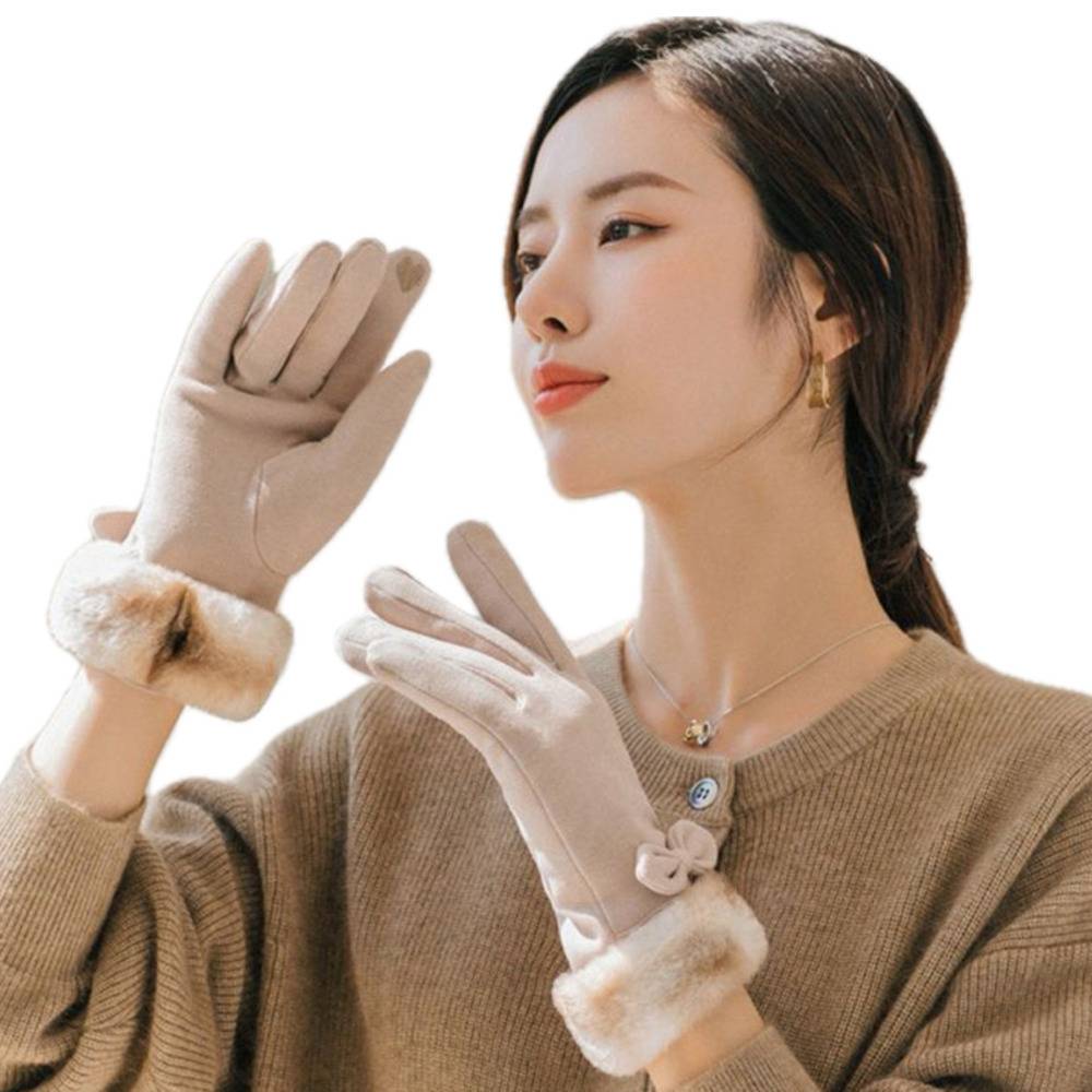 レディース 可愛い スマホ対応 通勤 オシャレ 通学 秋冬 暖かい 手袋 2way 