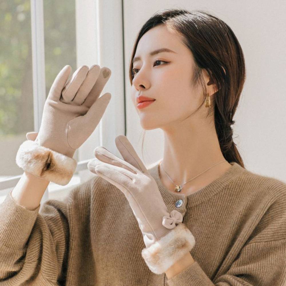 レディース 可愛い スマホ対応 通勤 オシャレ 通学 秋冬 暖かい 手袋 2way 