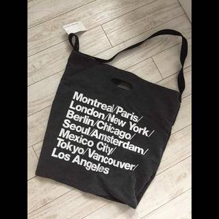 ショルダーバッグ おしゃれ  トートバッグ カジュアル 2way エコバッグ リユース   ブラック