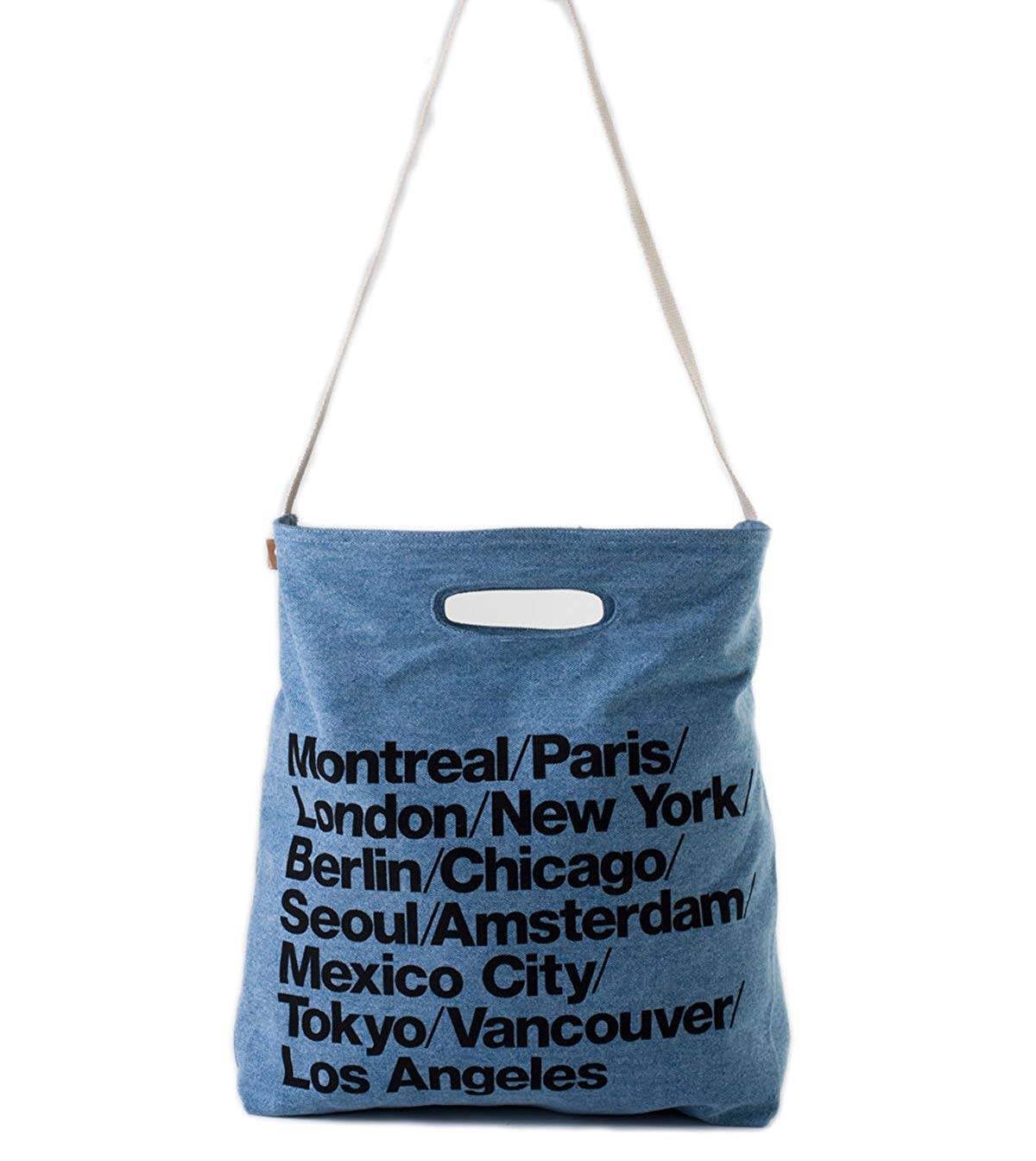 エコバッグ アメリカンアパレル ショルダー 2Way バッグ コットンデニム  - 画像1