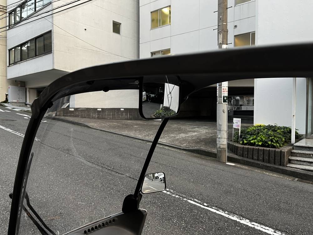 バックミラー ジャイロキャノピー ホンダ  TA03 TA02 用 簡単設置  デリバリー ミラー 