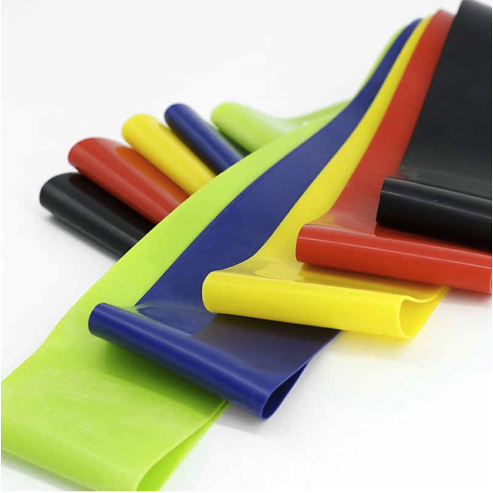 5個セット ゴムチューブ トレーニングバンド トレーニングチューブ エクササイズバンド リハビリ 0.3m - 画像1