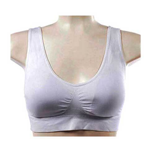 ノンワイヤーブラ スポーツブラ インナー 下着 ナイトウェア カップ付き ブラジャー 快適 シームレス 1枚