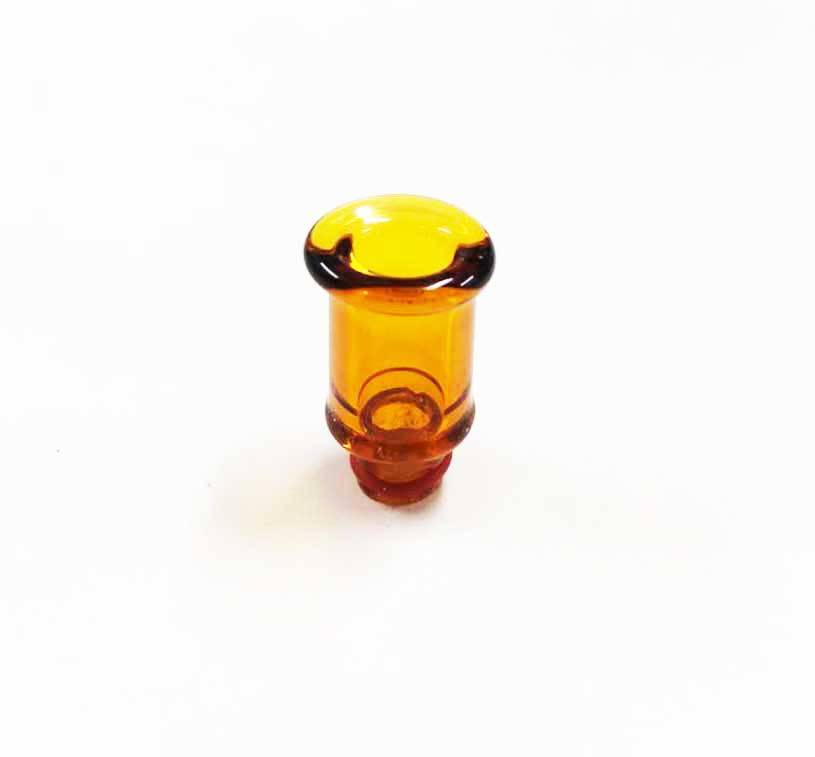 電子タバコタバコ用 交換ドリップチップ ガラス  510規格  ブラウン