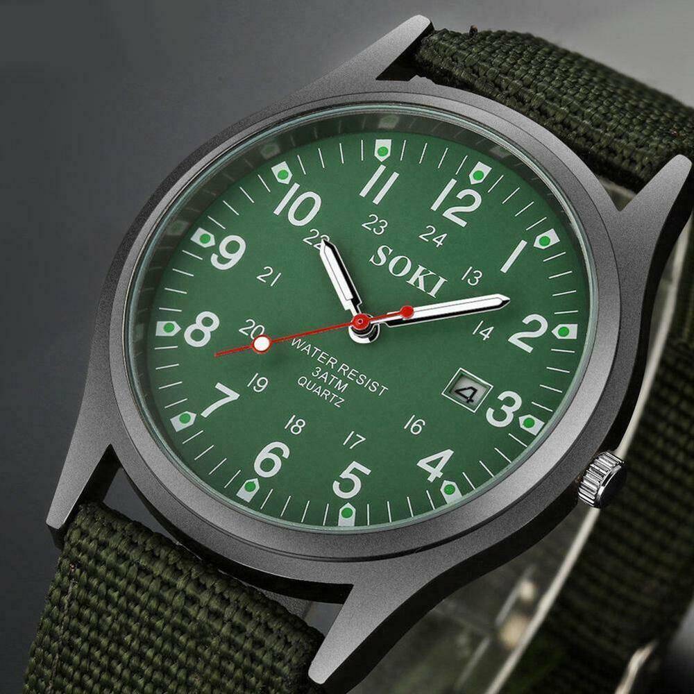 メンズ 腕時計 ミリタリー プレゼント ギフト 男性 アナログ クォーツ おしゃれ 布ベルト 